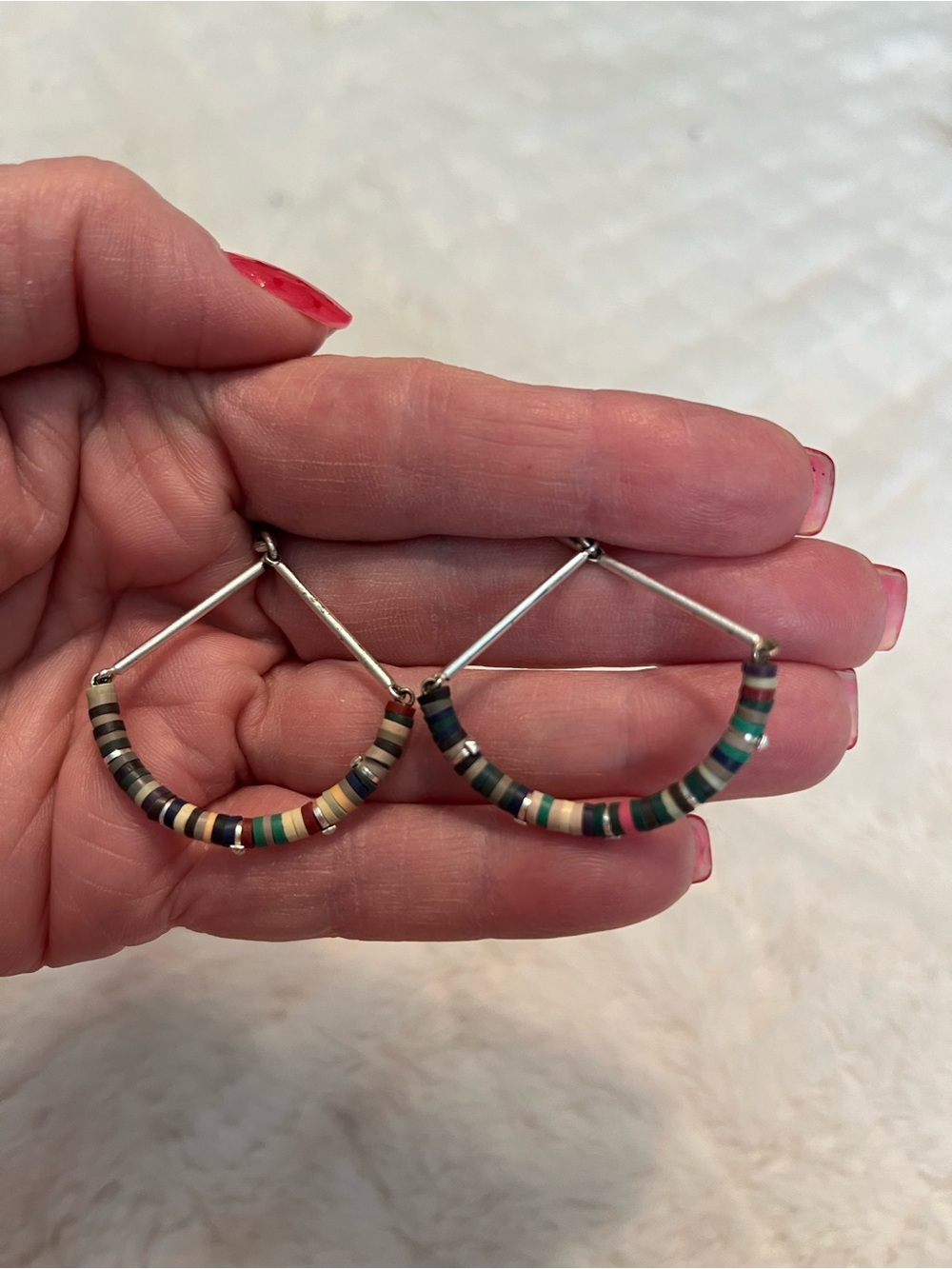 Kendra Scott Reece Multi-Color Beaded Hoop Earrings